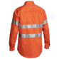 Bisley Taped HiVis Long Sleeve Mens Drill Shirt - BTC6482