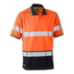 Bisley Taped HiVis Mens Mesh Polyester Polo - BK1219T