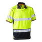 Bisley Taped HiVis Mens Mesh Polyester Polo - BK1219T