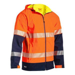 Bisley Taped HiVis Ripstop Bonded Unisex Fleece Jacket - BJ6934T-Queensland Workwear Supplies