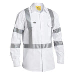 Bisley Taped Night Cotton Long Sleeve Mens Drill Shirt - BS6807T-Queensland Workwear Supplies