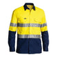 Bisley Taped X-AirFlow HiVis Ripstop 2 Tone Long Sleeve Mens Shirt - BS6415T