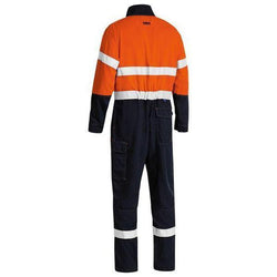 Bisley Tencate Tecasafe Plus 580 Taped HiVis 2 Tone Flame Retardant Non-Vented Mens Engineered Coverall - BC8186T