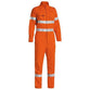 Bisley Tencate Tecasafe Plus 580 Taped HiVis Flame Retardant Non-Vented Mens Engineered Coverall - BC8185T