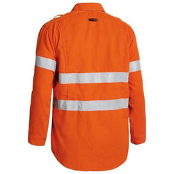 Bisley Tencate Tecasafe Plus 700 Taped HiVis Flame Retardant Long Sleeve Mens Shirt - BS8081T