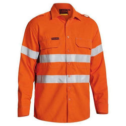 Bisley Tencate Tecasafe Plus 700 Taped HiVis Flame Retardant Long Sleeve Mens Shirt - BS8081T