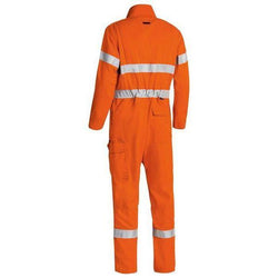 Bisley Tencate Tecasafe Plus 700 Taped HiVis Flame Retardant Vented Mens Engineered Coverall - BC8085T