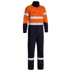 Bisley Tencate Tecasafe Plus 700 Taped HiVis Flame Retardant Vented Mens Engineered Coverall - BC8086T