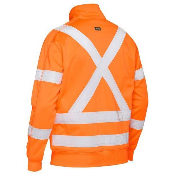 Bisley X Taped HiVis 1/4 Zip Pullover - BK6814XT-Queensland Workwear Supplies