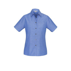 BizLadies Wrinkle Free Chambray Short Sleeve Shirt - LB6200