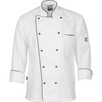 DNC Classic Chef Long Sleeve Jacket - 1112-Queensland Workwear Supplies