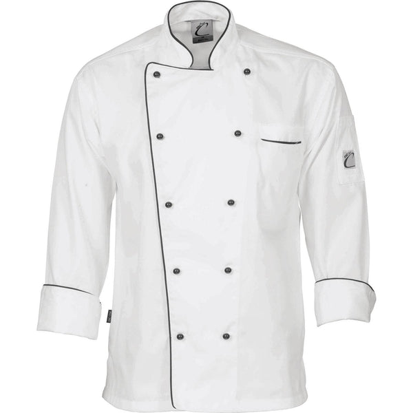 DNC Classic Chef Long Sleeve Jacket - 1112-Queensland Workwear Supplies