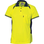 DNC Cool-Breeze Contrast Mesh Panel Polo - 3901-Queensland Workwear Supplies