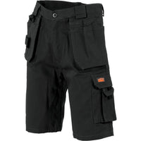 DNC Duratex Cotton Duck Weave Tradies Cargo Shorts With Twin Holster Tool Pockets - 3336-Queensland Workwear Supplies