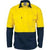 DNC HiVis 2-Tone Cool-Breeze Close Front Long Sleeve Cotton Shirt - 3934-Queensland Workwear Supplies