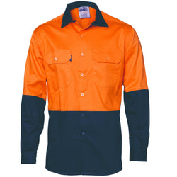 DNC HiVis 2-Tone Cool-Breeze Long Sleeve Shirt - 3840