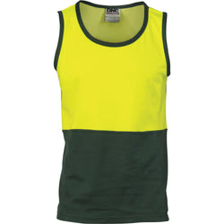 DNC HiVis 2-Tone Cotton Back Singlet - 3841