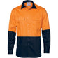 DNC HiVis 2-Tone Cotton Drill Long Sleeve Shirt - 3832