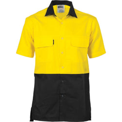 DNC HiVis 3-Way Cool-Breeze Short Sleeve Cotton Shirt - 3937