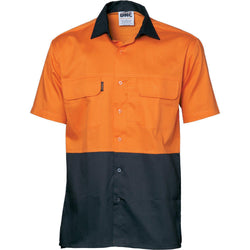 DNC HiVis 3-Way Cool-Breeze Short Sleeve Cotton Shirt - 3937