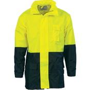 DNC HiVis Lightweight Rain Jacket - 3877-Queensland Workwear Supplies