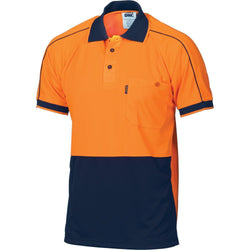 DNC HiVis Short Sleeve Piping Polo - 3753