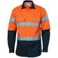 DNC Taped HiVis 2-Tone Long Sleeve Drill Shirt - 3536