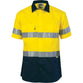 DNC Taped HiVis 2-Tone Short Sleeve Cotton Drill Shirt - 3833