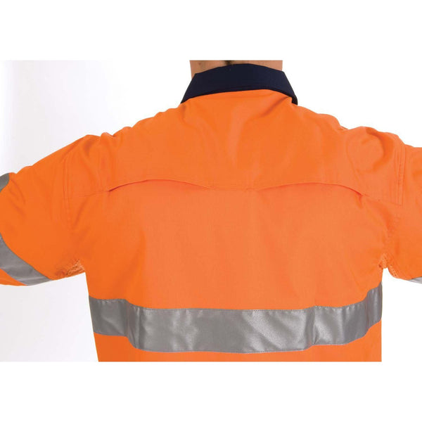 DNC Taped HiVis 3-Way Cool-Breeze Long Sleeve Shirt - 3947-Queensland Workwear Supplies