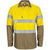 DNC Taped HiVis Cool-Breeze Light Weight Long Sleeve Cotton Gusset Shirt - 3784-Queensland Workwear Supplies