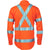 DNC Taped HiVis Cool-Breeze Long Sleeve Cotton Shirt NSW Rail Compliant - 3789-Queensland Workwear Supplies