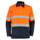 DNC Taped HiVis Flame Retardant & Arc HRC1 2-Tone Closed Front Lightweight Long Sleeve Cotton Shirt - 3447