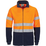 DNC Taped HiVis Full Zip Polar Fleece - 3830-Queensland Workwear Supplies