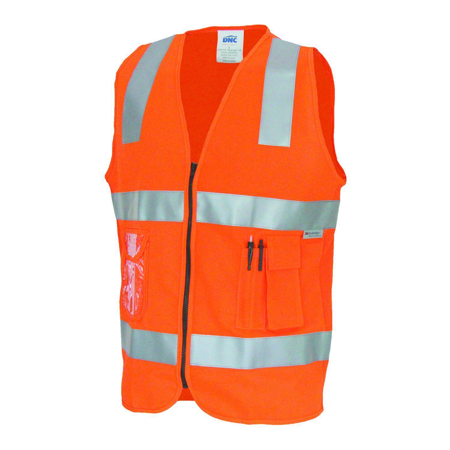 Reflective Vest with ID Pocket & Taped
