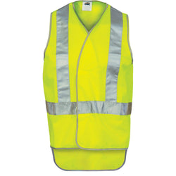 DNC Taped HiVis Safety Vest, With Tail & X-Back - 3802