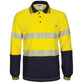 DNC Taped HiVis Segment Cotton Jersey Long Sleeve Polo - 3516