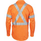 DNC Taped HiVis X-Back Long Sleeve Drill Shirt - 3989