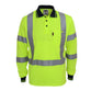 DNC Taped HiVis X-Back Long Sleeve Polo - 3710