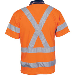 DNC Taped HiVis X-Back Short Sleeve Polo - 3712