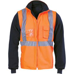 DNC Taped HiVis Zip Off Sleeve Reversible Vest - 3994