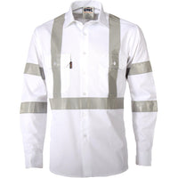 DNC Taped RTA Night Worker Long Sleeve Shirt - 3537-Queensland Workwear Supplies