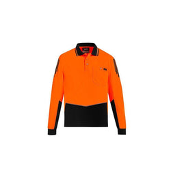 Syzmik Mens Hi Vis Flux L/S Polo - ZH310