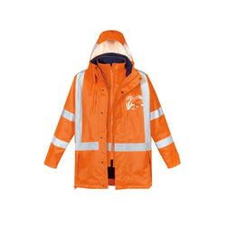 Syzmik Mens Hi Vis X Back Taped 4 in 1 Waterproof Jacket - ZJ616