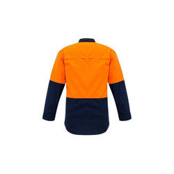 Syzmik Mens HiVis Spliced Flame Retardent Long Sleeve Shirt - ZW138