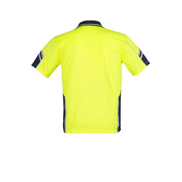 Syzmik Mens HiVis Squad Short Sleeve Polo - ZH237-Queensland Workwear Supplies