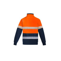 Syzmik Mens Orange Flame HRC 2 Hoop Taped 1/4 Zip Brushed Fleece - ZT150-Queensland Workwear Supplies