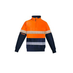 Syzmik Mens Orange Flame HRC 2 Hoop Taped 1/4 Zip Brushed Fleece - ZT150-Queensland Workwear Supplies