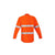 Syzmik Mens Orange Flame HRC 2 Hoop Taped Open Front Spliced Shirt - ZW145-Queensland Workwear Supplies