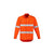 Syzmik Mens Orange Flame HRC 2 Hoop Taped Open Front Spliced Shirt - ZW145-Queensland Workwear Supplies