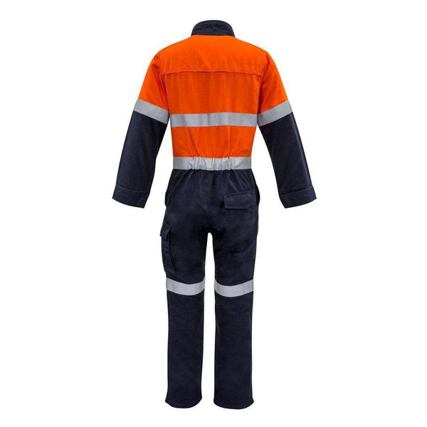 Syzmik Mens Orange Flame HRC 2 Hoop Taped Spliced Overall - ZC525-Queensland Workwear Supplies